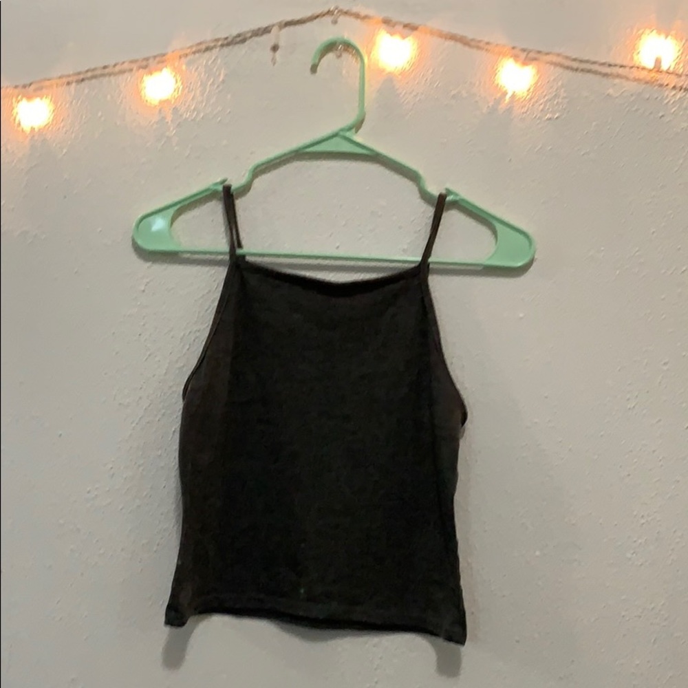 Grey halter top